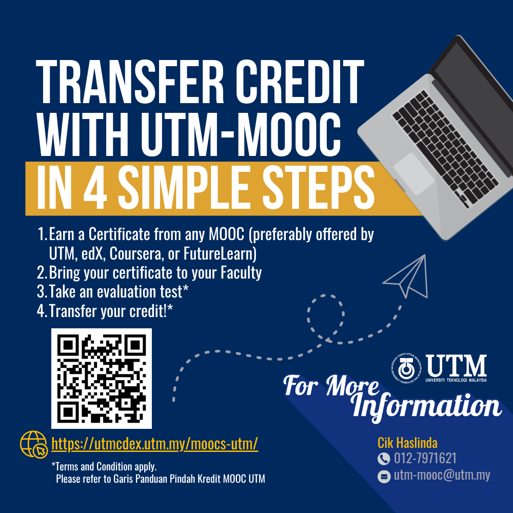 Malaysia MOOCs Courses (MOHE or UTM)